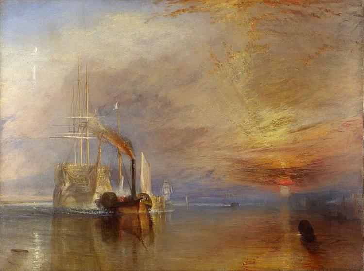 J.M.W. Turner The  Fighting Temeraire Tugged to het last berth to be Broken Up (mk09) China oil painting art